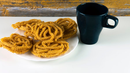 Malaysian traditional dish, Maruku isolated on whitebackground.の写真素材