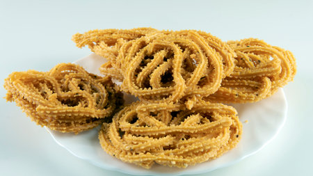 Malaysian traditional dish, Maruku isolated on whitebackground.の写真素材