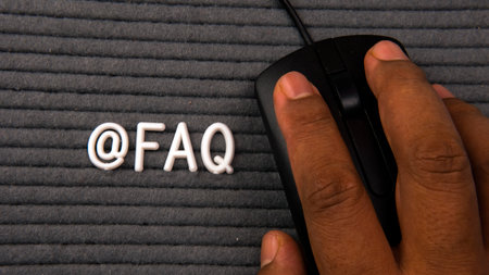 Frequentlys Asked Question Concept.Selective fous on the word FAQ.