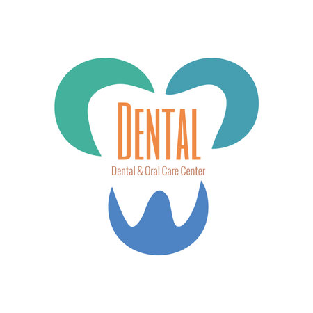 Dental and Oral Health Clinic Concept icon Templateのイラスト素材