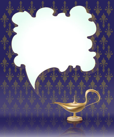 lamp magic vectorのイラスト素材