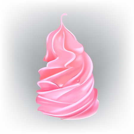 cream cake or ice cream vectorのイラスト素材