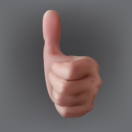 great sign vector handのイラスト素材