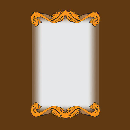 decorative elements in vintage style for decoration layout, framing, for advertising, vector illustration handsのイラスト素材