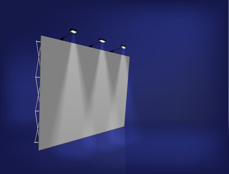 Trade exhibition stand vector isolatedのイラスト素材