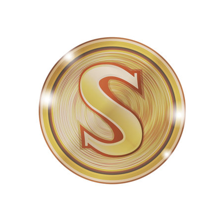 gold dollar coins vectorのイラスト素材