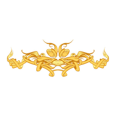 decorative elements in vintage style for decoration layout, framing, for advertising, vector illustration handsのイラスト素材