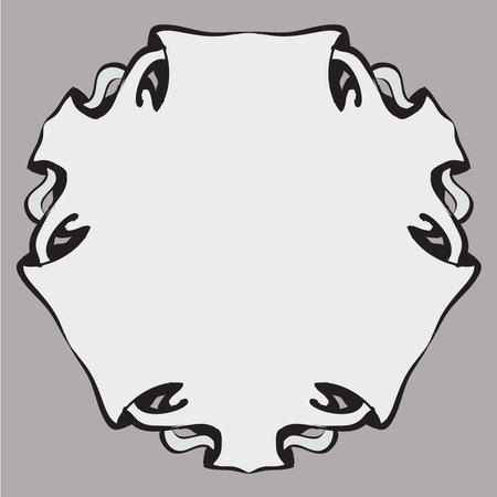 decorative elements in vintage style for decoration layout, framing, for text for advertising, vector illustration handsのイラスト素材