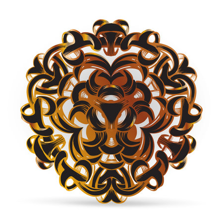 decorative elements in vintage style for decoration layout, framing, for advertising, vector illustration handsのイラスト素材