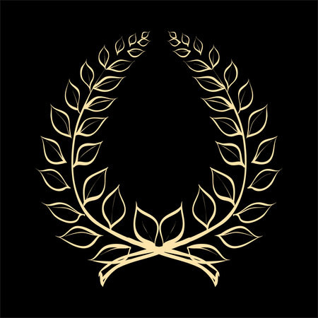 laurel wreath award winner vectorのイラスト素材