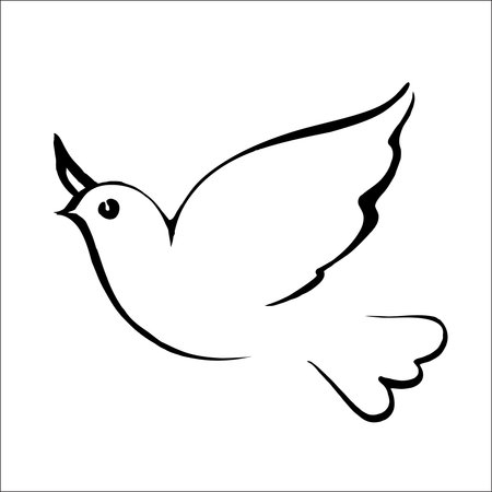 dove symbol of peace vectorのイラスト素材