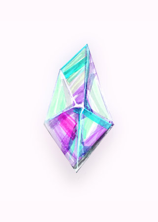 crystal isolatedの写真素材