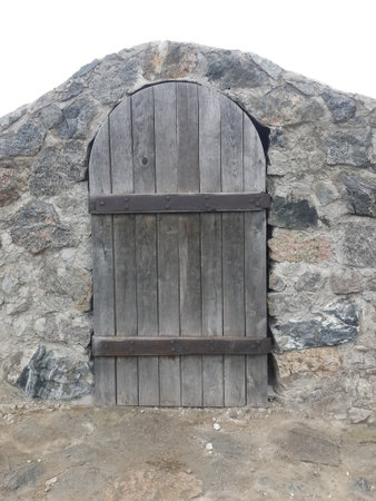 texture of old wooden windowsの写真素材