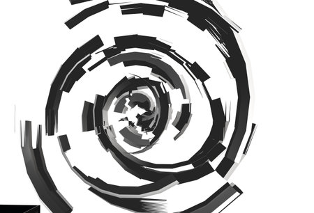 spiral particles illustration 3d render dna abstract background