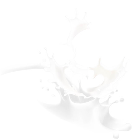 milk splashes isolated illustration vector chocolateのイラスト素材
