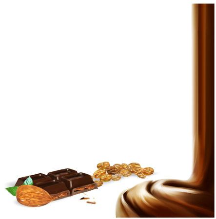 milk splashes isolated illustration vector chocolateのイラスト素材