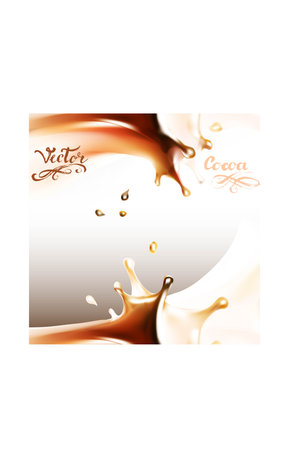 Milk splashes isolated illustrationのイラスト素材