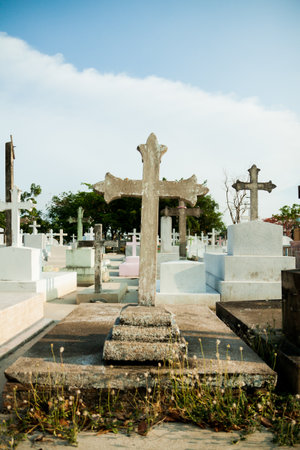  Parts of the cemeteryの写真素材