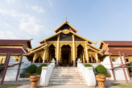 Ancient building at Surasri Camp, Kanchanaburi, Thailand の写真素材