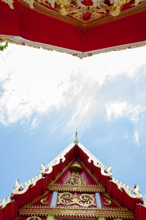 Temple Roof in Thailand decoration color image