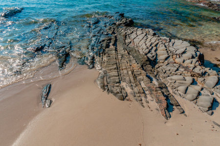 Sea with sand at Thai beach