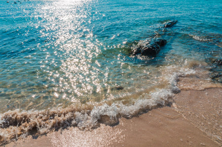 Sea with sand at Thai beach