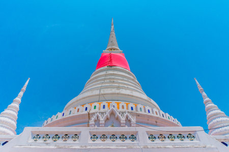 Thai Pagoda at Phra Samut Chedi in Samut Prakan, Thailand