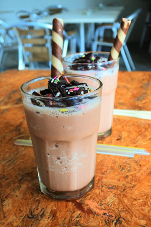 Choco Milk Shakeの写真素材