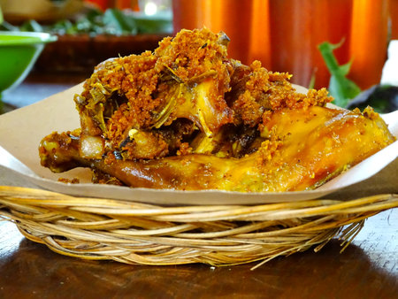Ayam goreng, The Indonesian Fried Chickenの写真素材