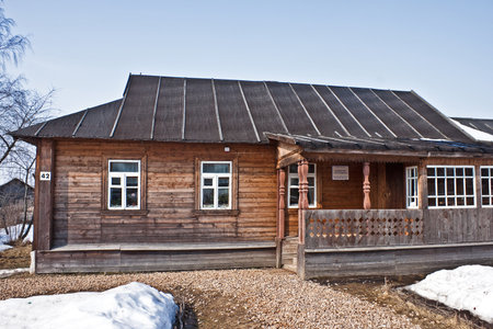 Village Klushino, birthplace of the first cosmonaut Yuri Gagarin. Gagarin's home.のeditorial素材