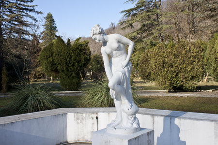 Fountain Aphrodite in the resort Matsesta near Sochiのeditorial素材