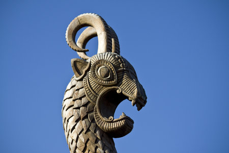Vyborg  Viking ships headの写真素材