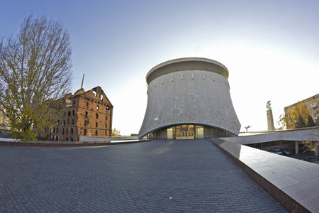 Museum of the Stalingrad battle and destroed millのeditorial素材