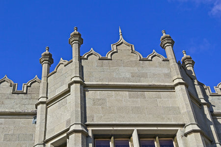 Wall of Vorontsov palace, Alupka, Crimea