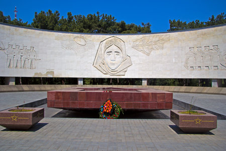 Yalta, Monument of Glory dedicated to heroes of Second World War, on top of hill Darsanのeditorial素材