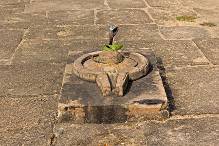 Shiva-lingam close to Yameshwar temple in Bhubaneshwarの写真素材