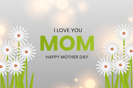 Happy Mother's Day background design with beautiful floral ideaのイラスト素材