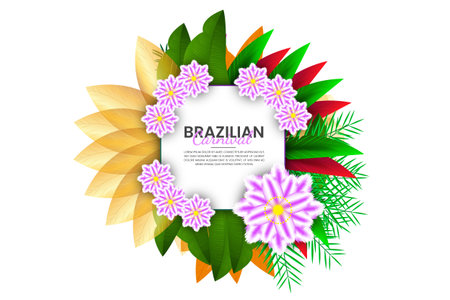 Vector brazilian festival  element  with cute colorful samba batucada drum element designのイラスト素材