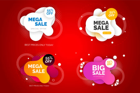 Vector flash sale discount banner promotion backgroundのイラスト素材