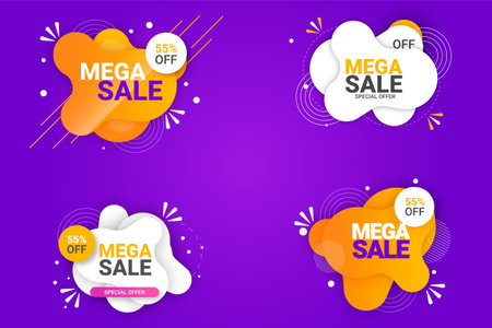 Vector flash sale discount banner promotion backgroundのイラスト素材