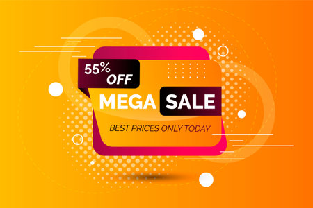 Vector flash sale discount banner promotion backgroundのイラスト素材