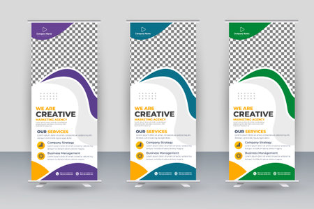 Vector corporate business roll up designのイラスト素材
