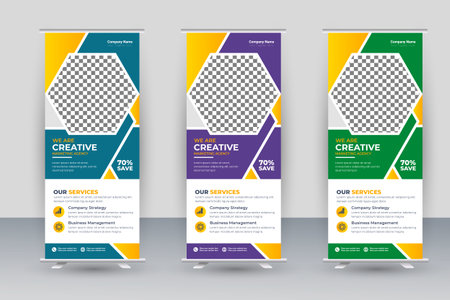 Vector corporate business roll up designのイラスト素材