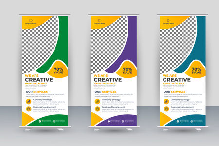 Vector corporate business roll up designのイラスト素材