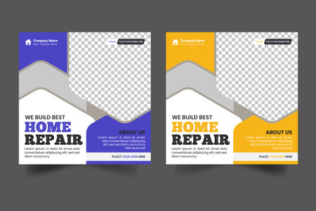 Vector simple plumber service advertisement poster design for marketing handyman and houseのイラスト素材