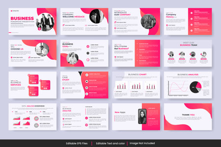 project proposal powepoint presentation template design or business proposal designのイラスト素材