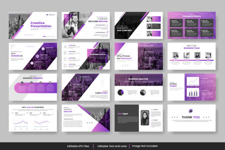 project proposal powepoint presentation template design or business proposal designのイラスト素材