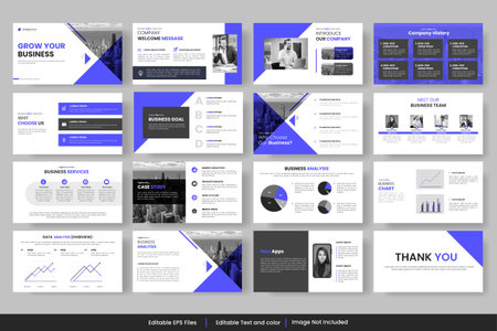 project proposal powepoint presentation template design or business proposal designのイラスト素材