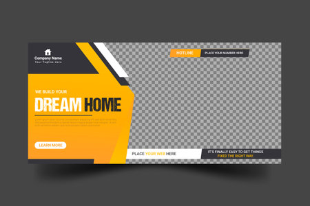 Vector handyman home repair web banner social media postのイラスト素材