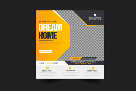 Vector handyman home repair  social media post  and web bannerのイラスト素材